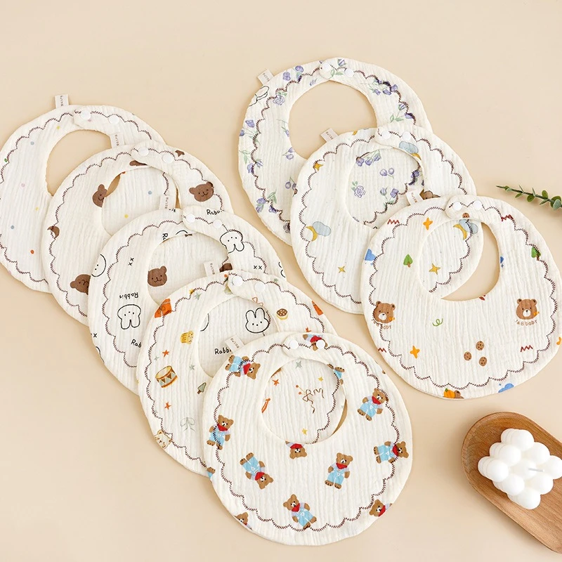 新生婴儿纯棉纱布口水巾宝宝小方巾围嘴幼儿园儿童围兜洗脸巾手帕