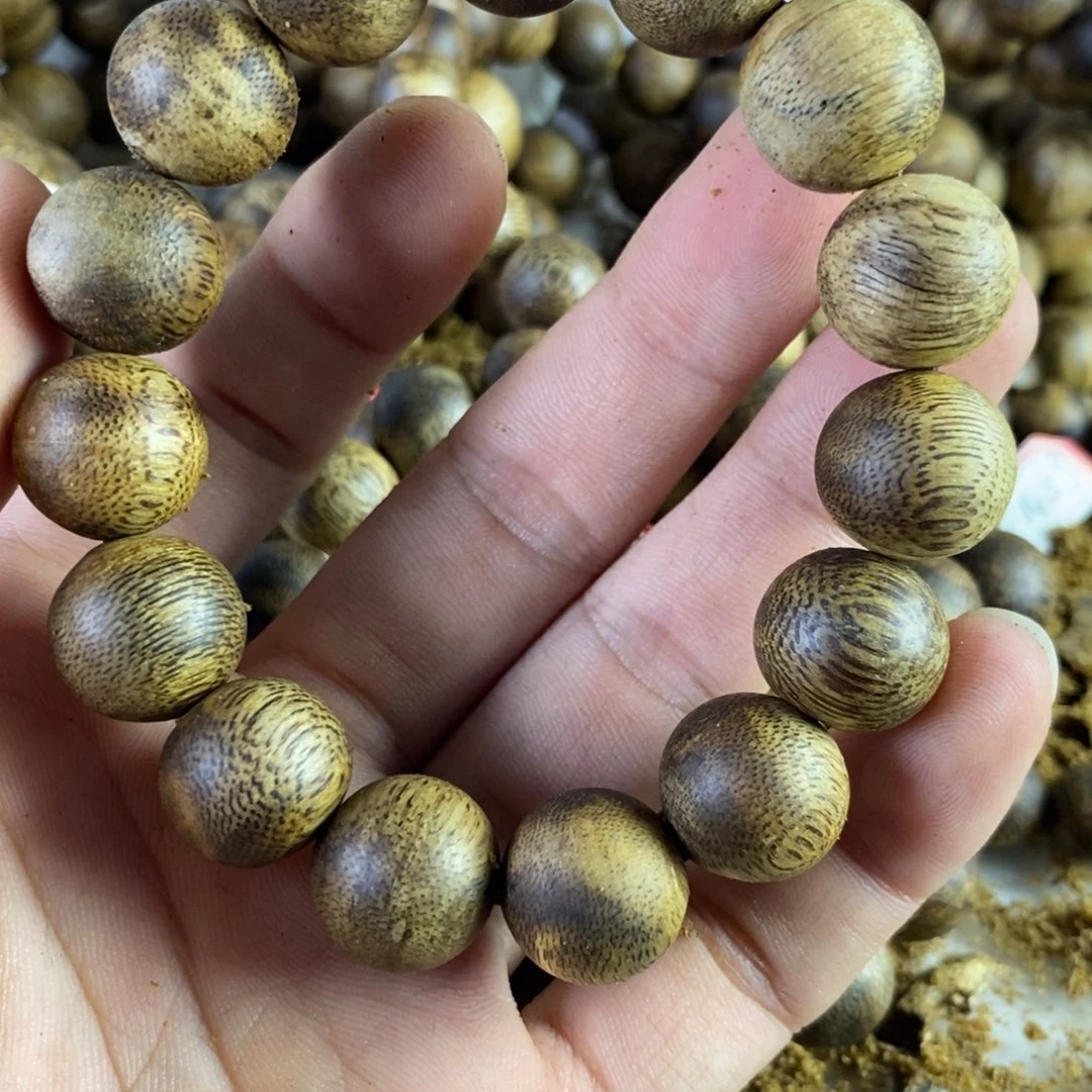 沉香手串金沙叶15mm13.5克入门偏中级别