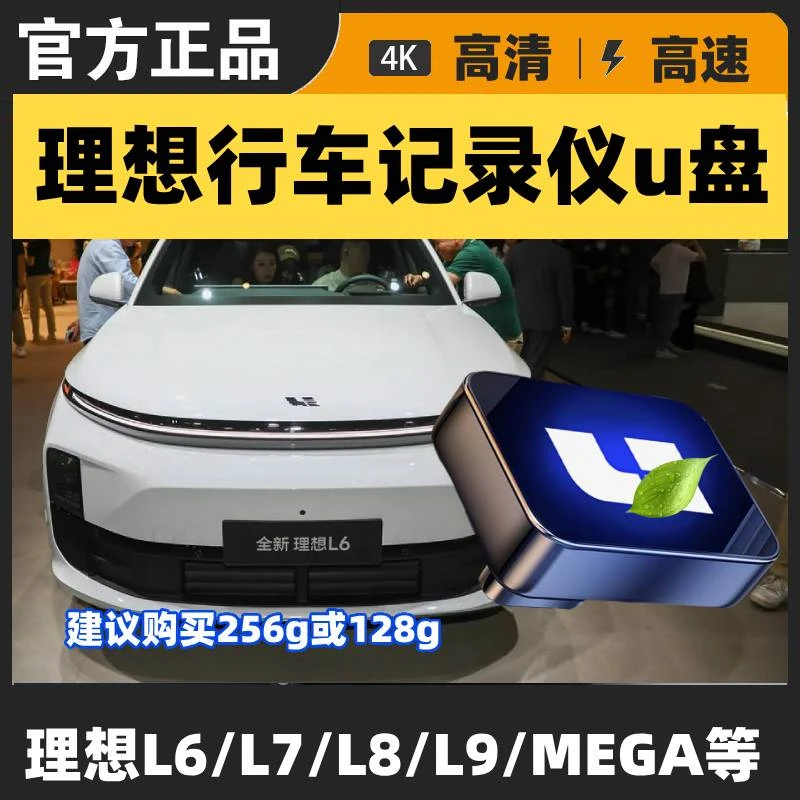 适用于理想行车记录仪u盘L6/L7/L8/L9/MEGA哨兵模式专用全景优盘