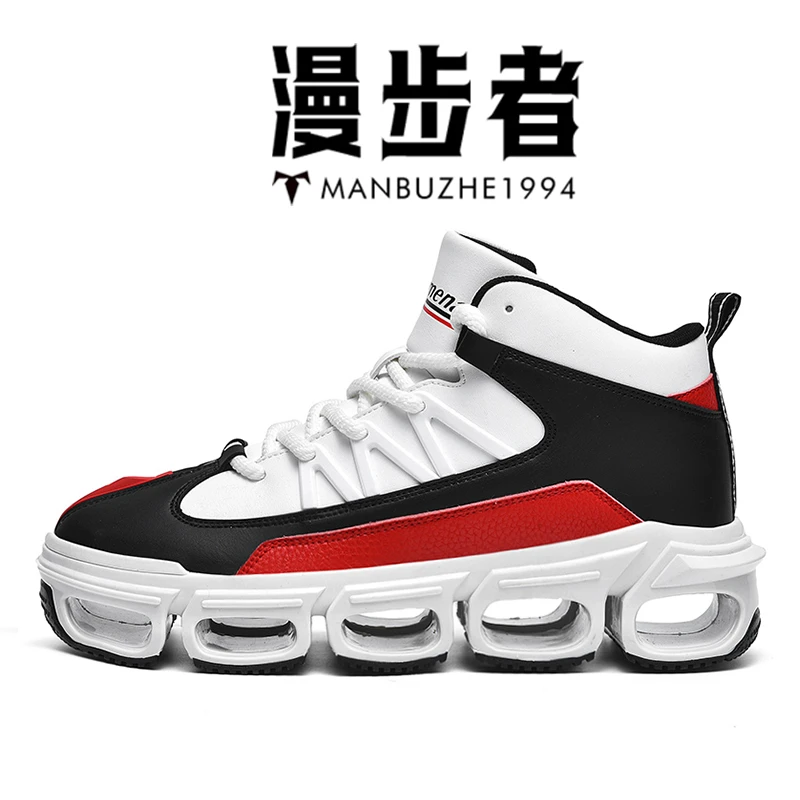 漫步者手工定制秋冬新款男士刀锋男鞋 减震百搭运动休闲增高鞋