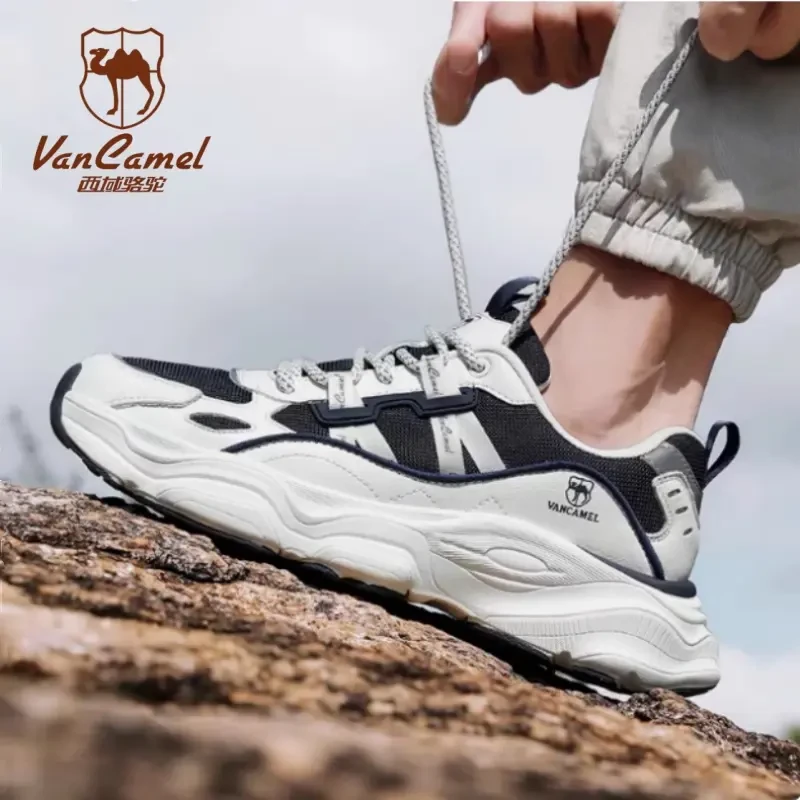 【木森推荐】VANCAMEL/西域骆驼情侣运动鞋网面夜光跑步鞋XYLT001