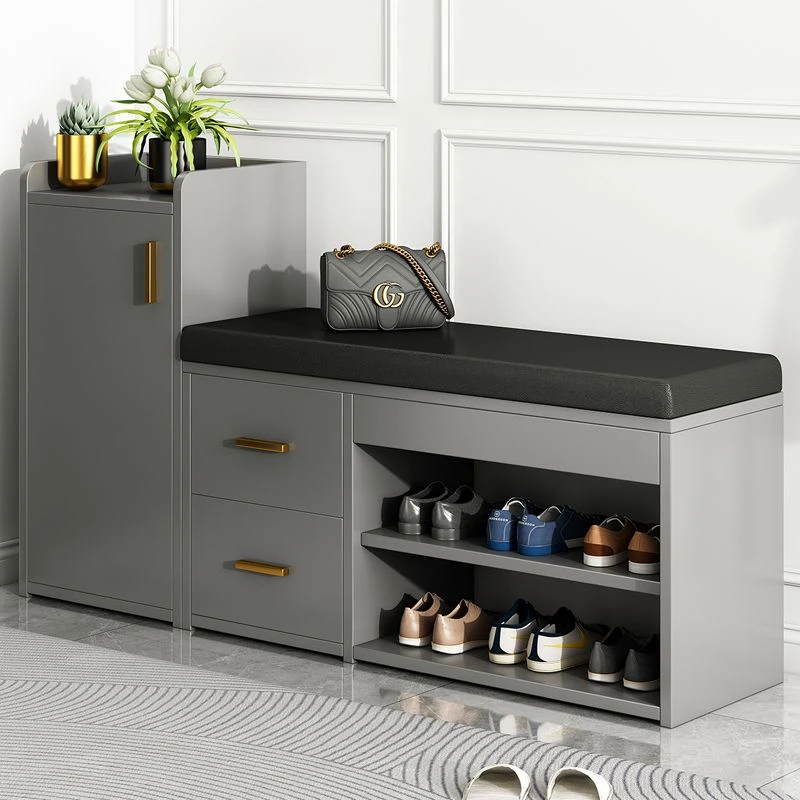 换鞋凳门口可坐鞋柜坐凳一体超薄鞋柜坐垫入户鞋架可坐清仓穿鞋凳