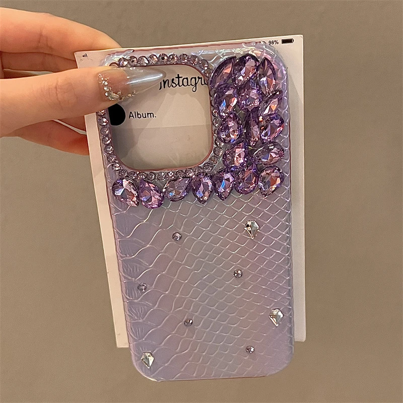 【高品质】射紫堆堆钻苹果15promax手机壳苹果15新款iphone15pr