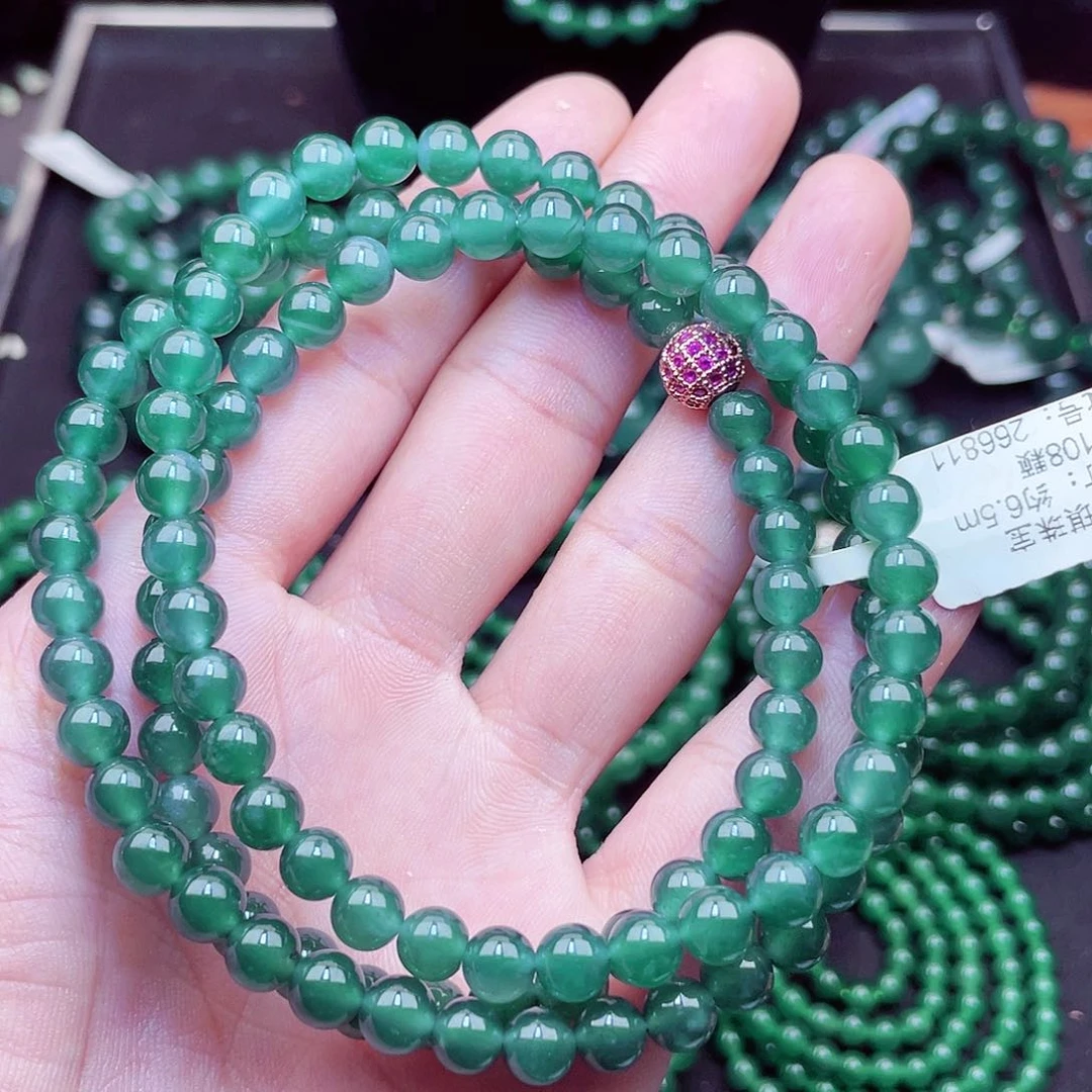 翡翠毛衣链未镶嵌