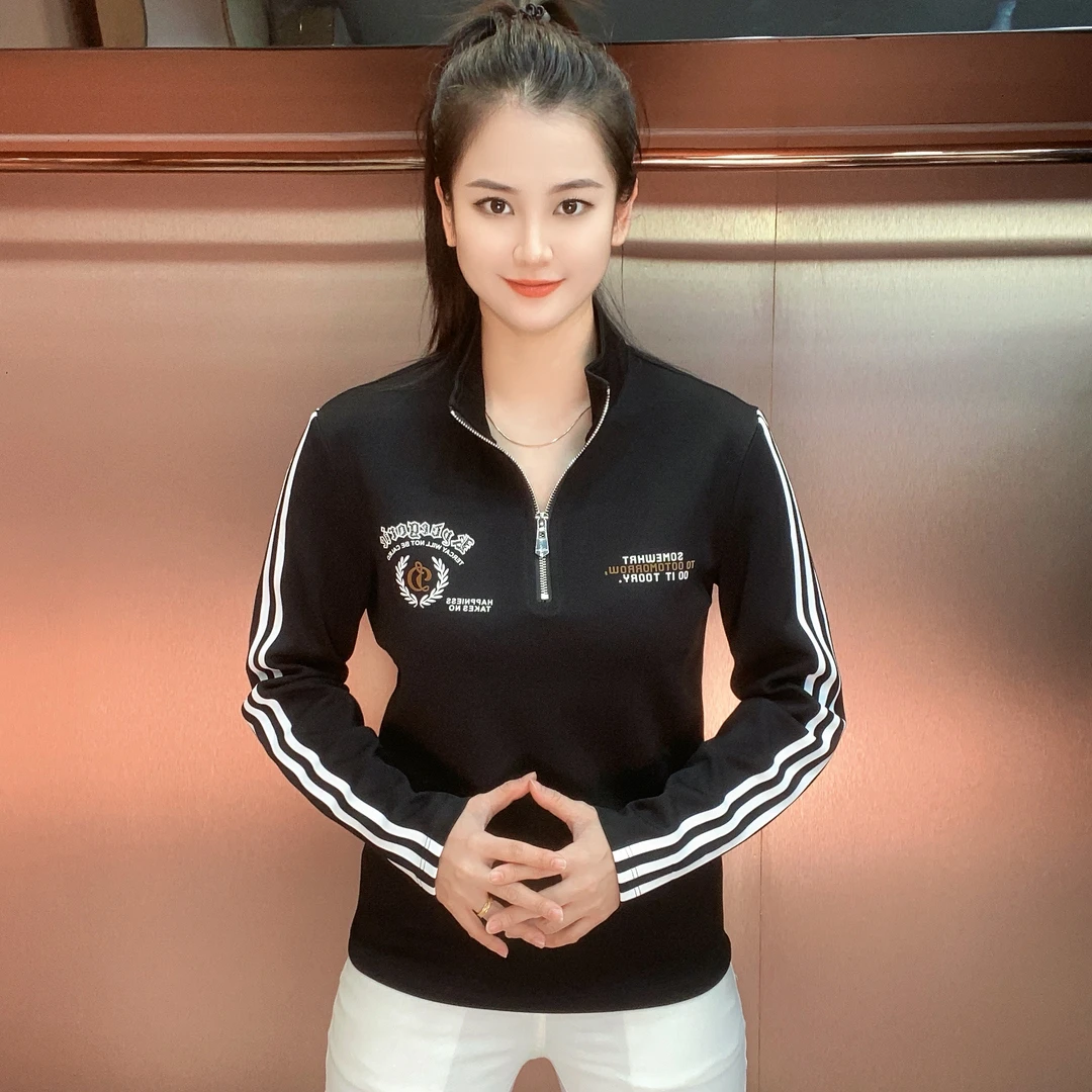 【超时速男装】冬季新品欧货时尚潮流立领拉链T恤9103