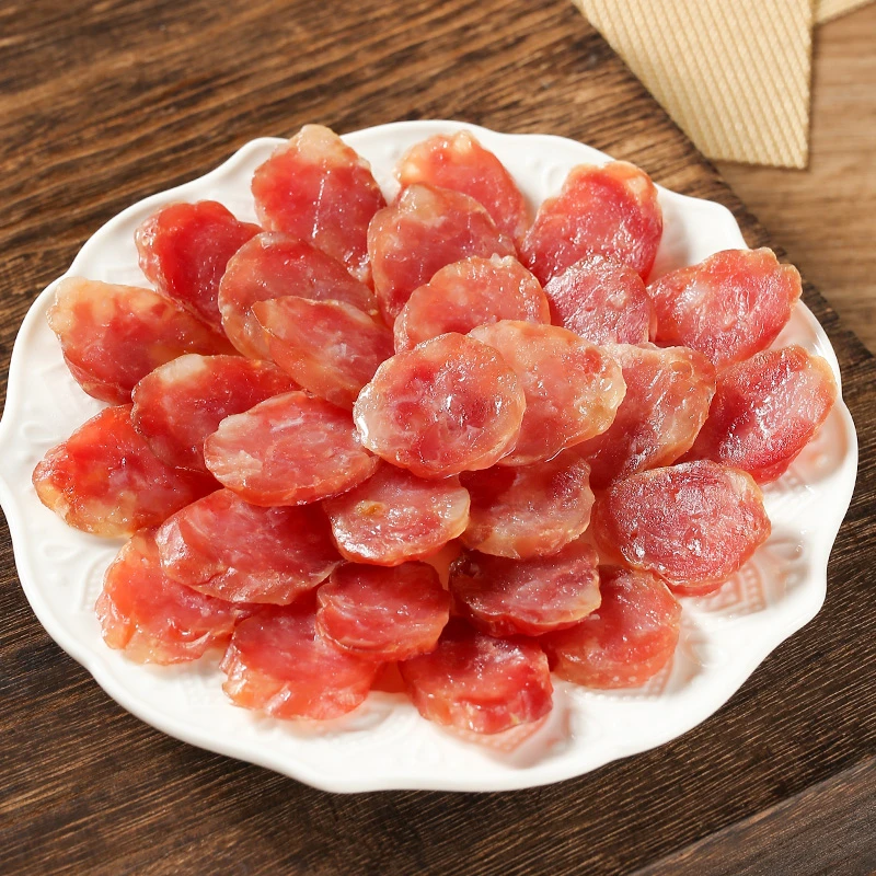 金苏广式腊肠纯肉广味香肠甜咸口7分瘦紧实饱满