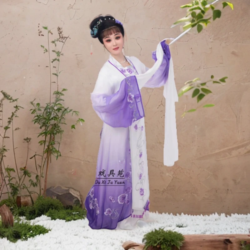 越都戏服越剧女装黄梅戏曲服粤剧闽剧琼剧白蛇传情探通用花旦衣服