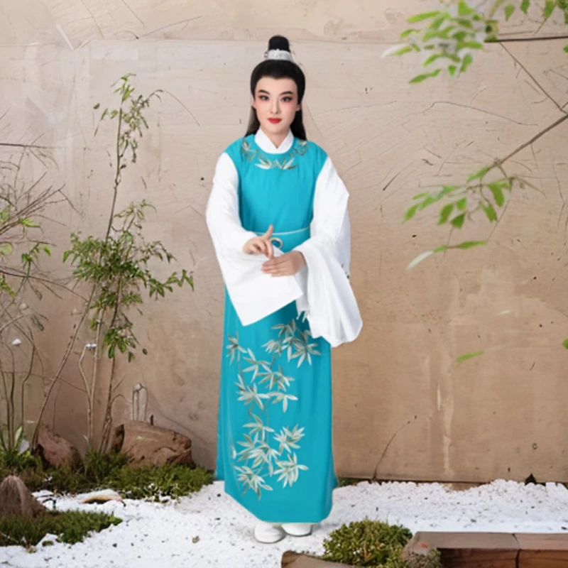 越都戏曲服宝玉哭灵竹叶衣演出越剧古装黄梅戏红楼梦粤剧闽剧琼剧