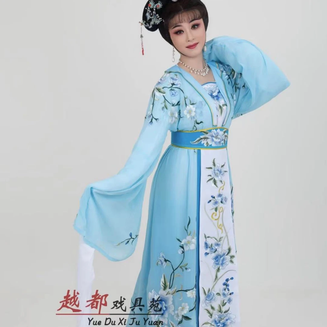越剧戏服新款花旦小旦戏曲服越剧豫剧黄梅戏表演服装女装古装舞台