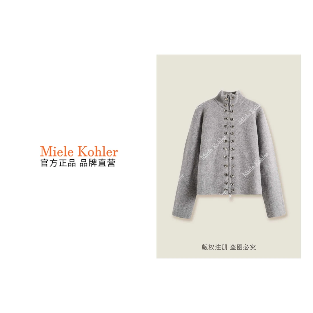 新款纯色极简风双排扣设计毛衣开衫MKKQ36468【澳门小源同款】