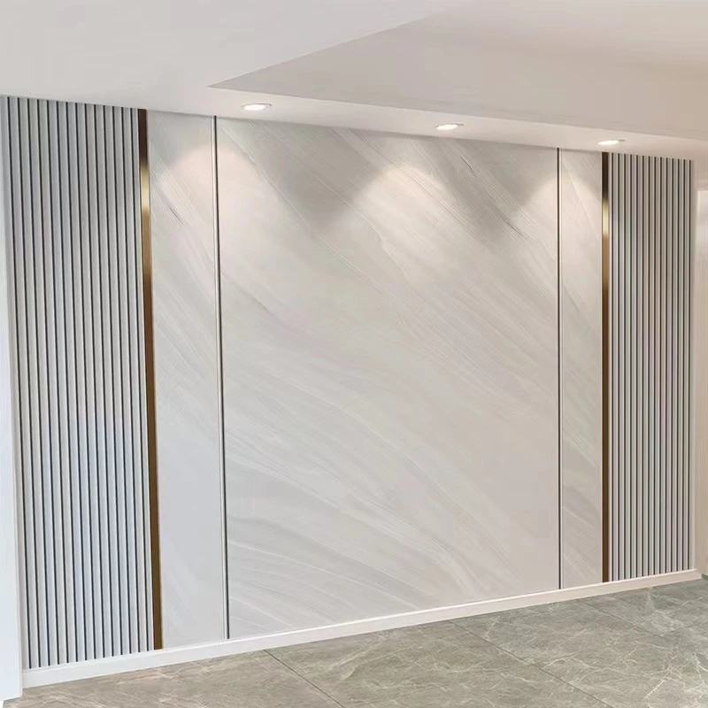 碳晶板竹木纤维电视背景墙定制客厅卧室装饰简约集成墙板影视墙板