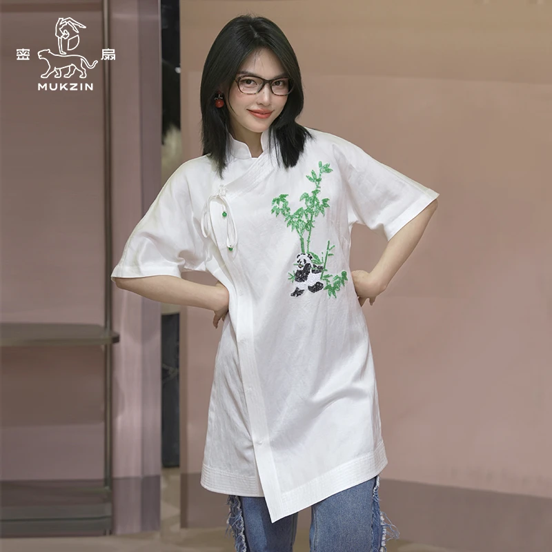 mukzin/密扇竹事皆宜复古春夏中国风旗袍M24BD34013