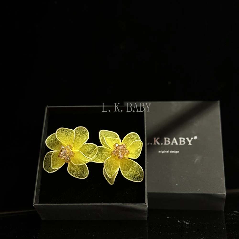 【L.K.BABY】法式轻奢浪漫花朵配饰