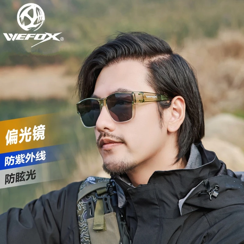 威狐太阳镜潮版大脸圆脸显瘦墨镜户外开车偏光防紫外线钓鱼眼镜
