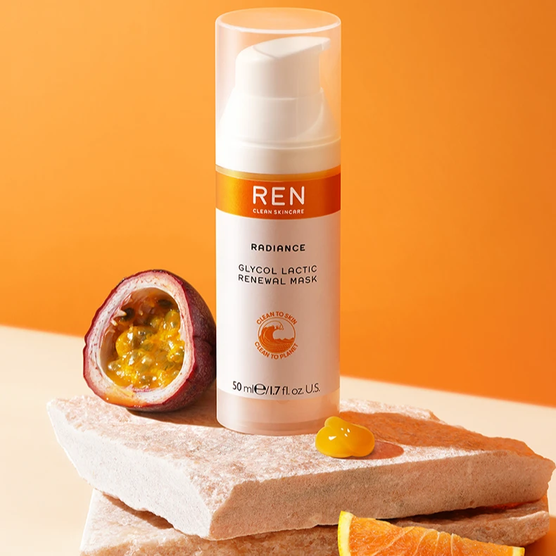REN芢精采面膜果酸发光橘子酱面膜紧致去角质50ml