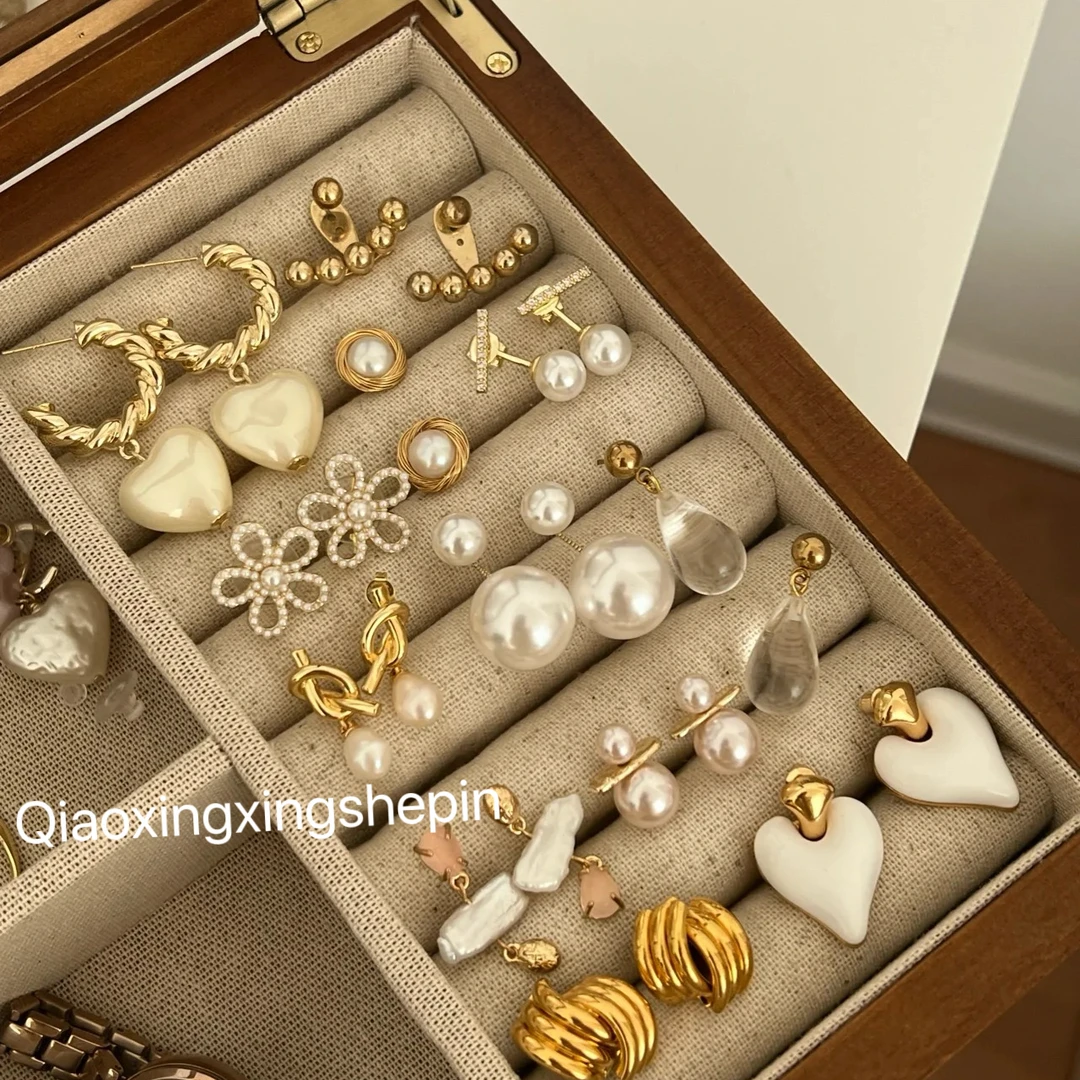 合金合成锆石耳饰 时尚耳钉