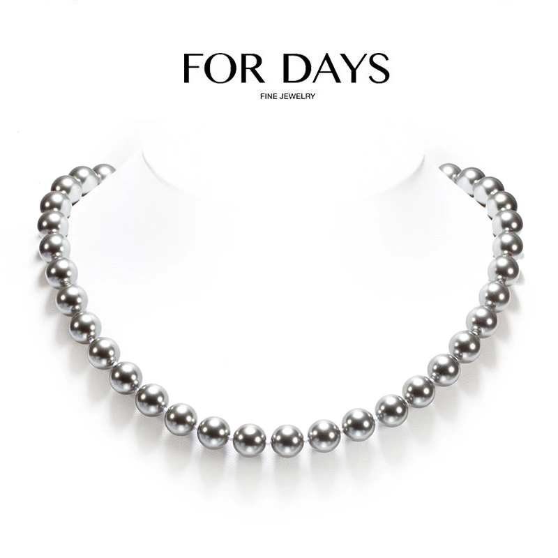 FOR DAYS 非金属仿珍珠项链 施家正圆冷淡风施家贝珠项链