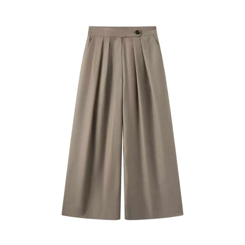 意大利Chiara Serenelli 高腰阔腿裤 W4T69AO294