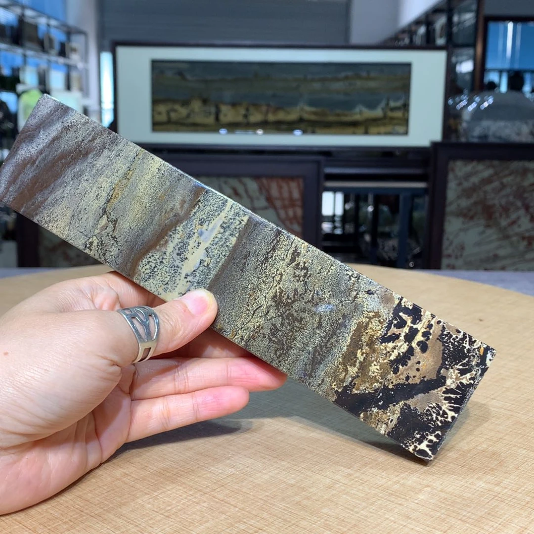 香樟木，广西国画石摆件，镇尺