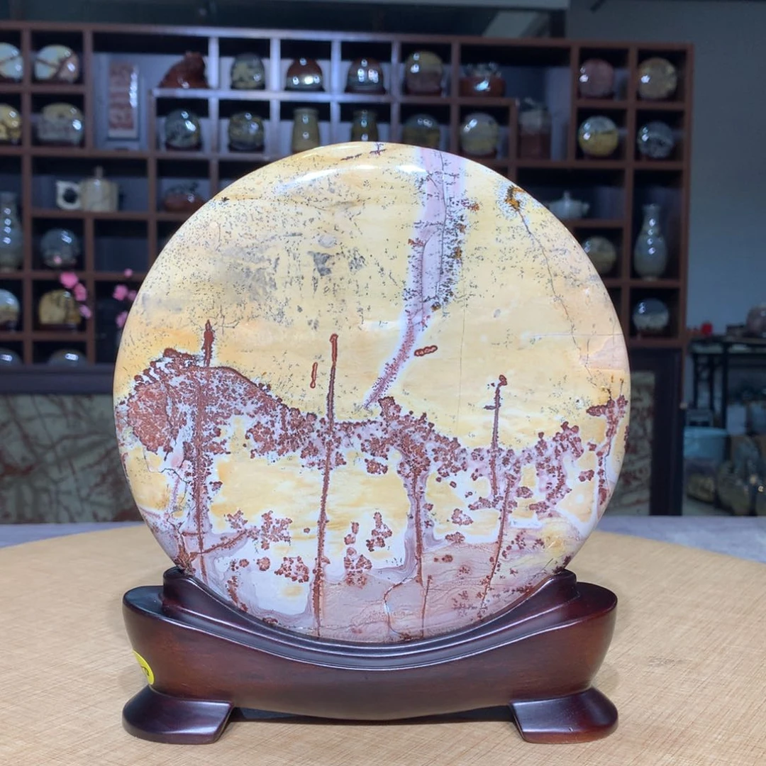 香樟木，广西国画石摆件
