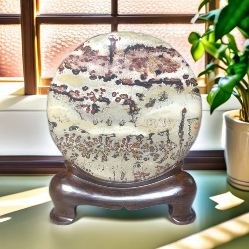 【石有画】广西国画石草花石奇石观赏石摆件:Y09,20×24×2.5