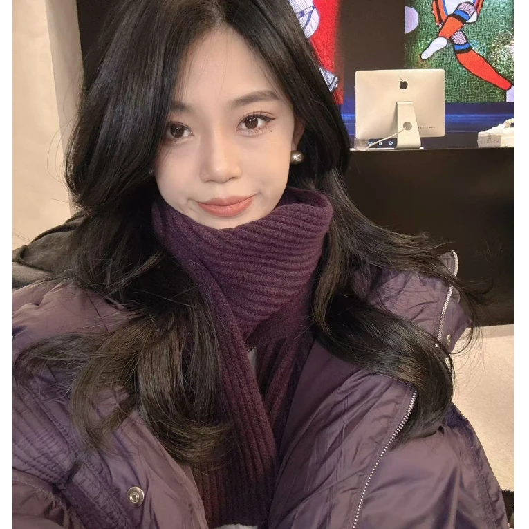 DEZI宝藏衣橱秋冬新品纯色时尚百搭围巾LS112233