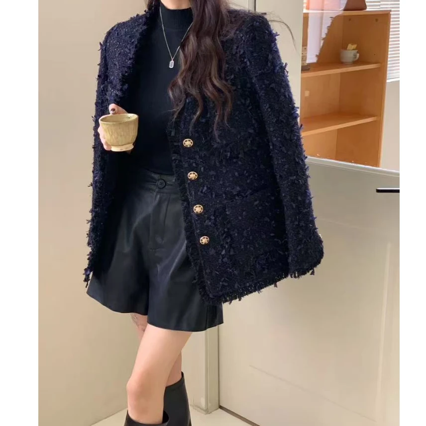 DEZI宝藏衣橱轻奢羊毛羽绒星空小香外套LS8669088