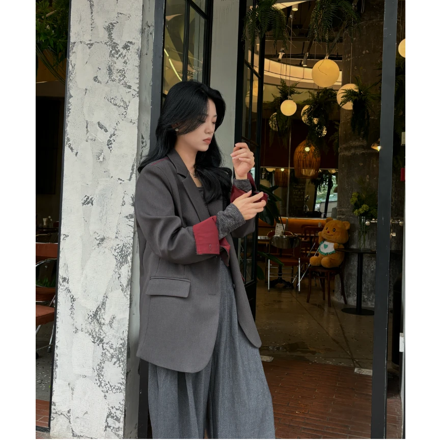 DEZI宝藏衣橱气质时尚秋季潮流女西装LS7923088