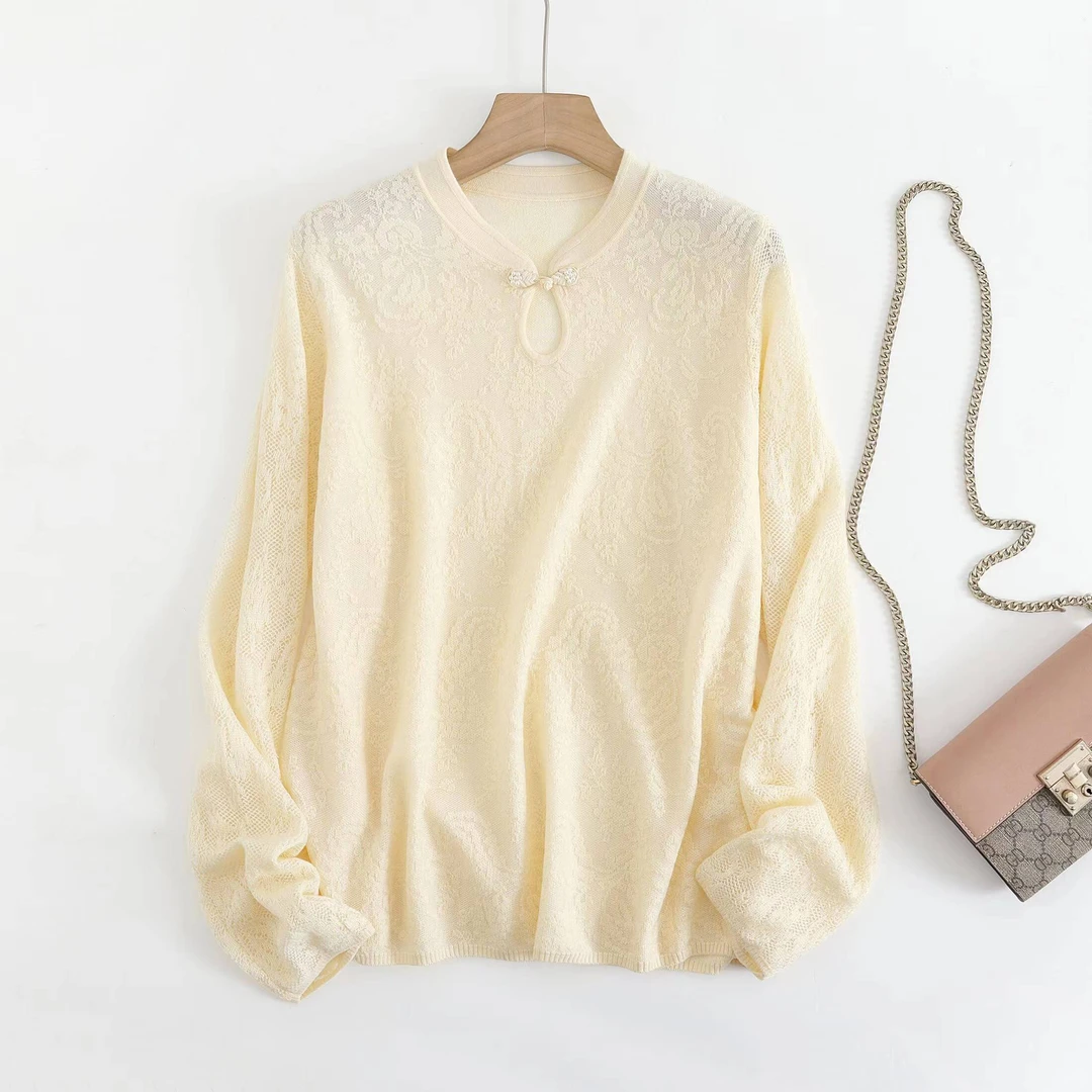 新中式宽松洋气设计感大码女装上衣