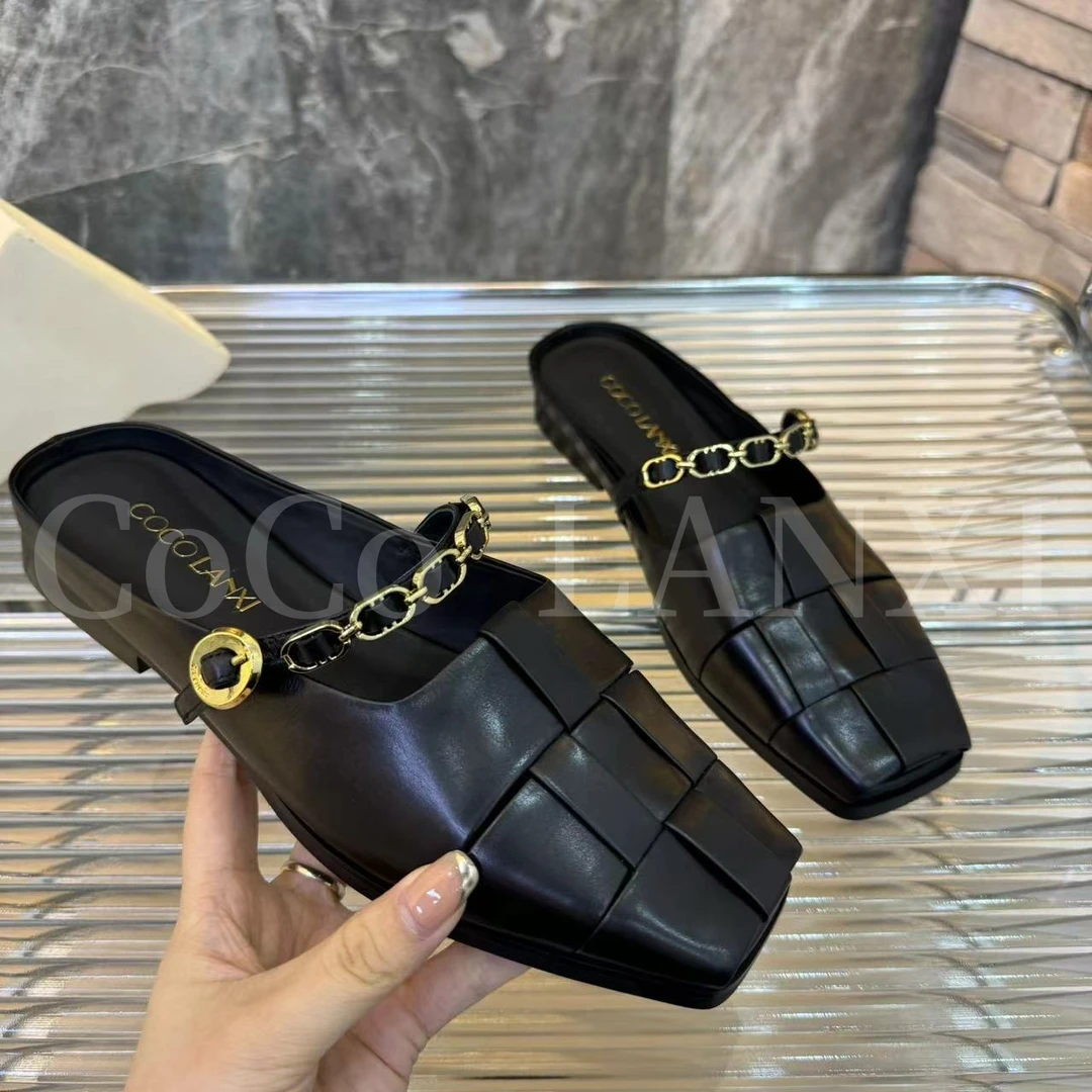 【COCO LANXI】女士单鞋网红百搭尖头跟鞋24TX100LX
