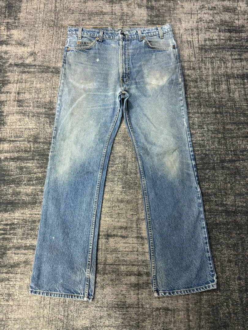 VintageLevis517美产橙标水洗复古直筒微喇牛仔裤 W88/L107 (031)