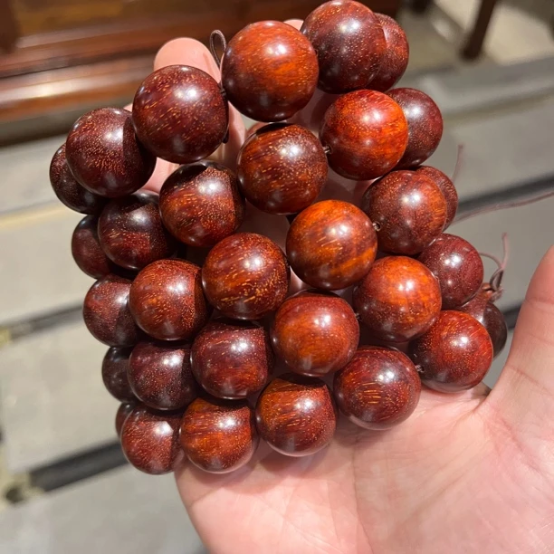 东方古典赞比亚血檀2.0手串非洲小叶紫檀佛珠手串