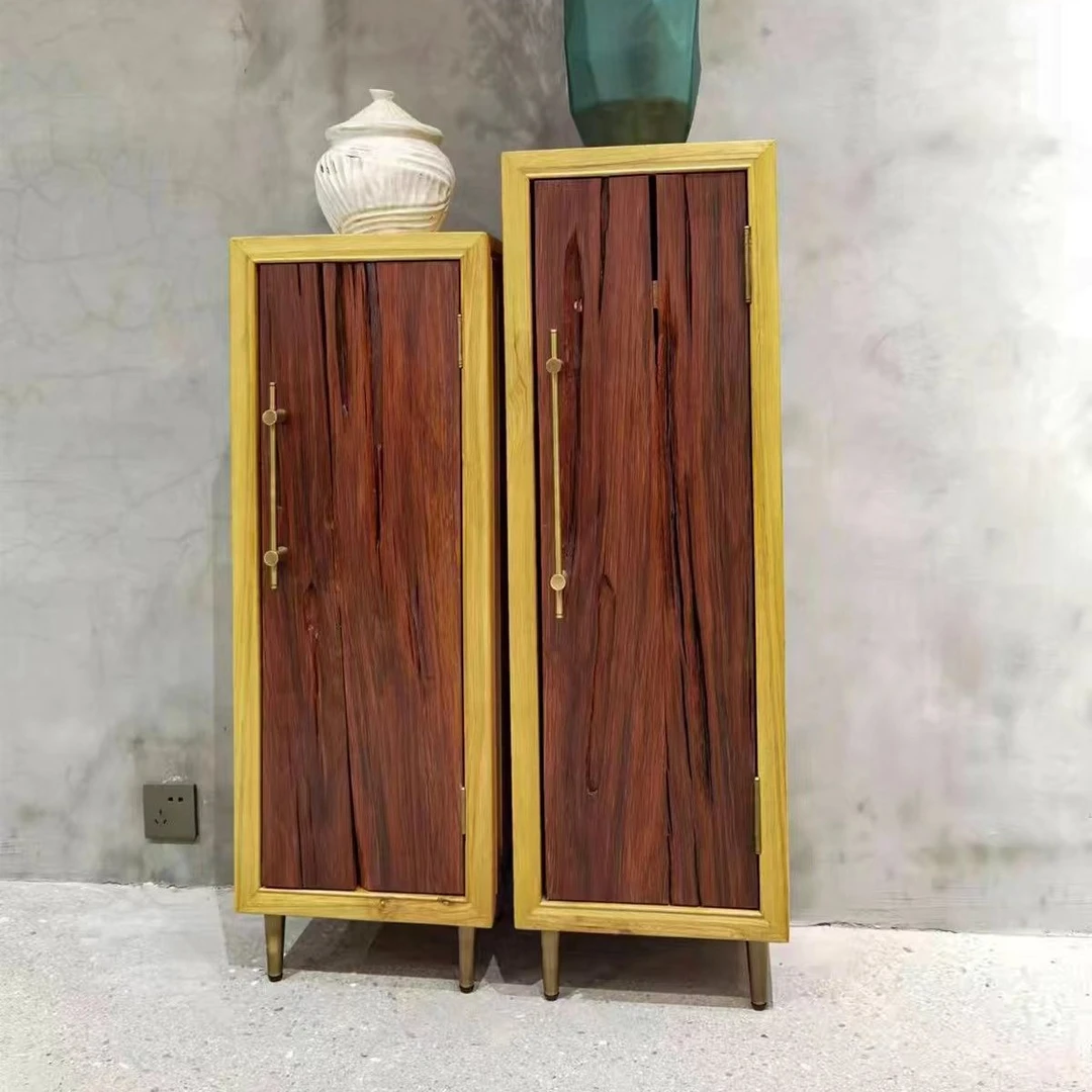 新款 原木风 储物 高柜 组合 设计