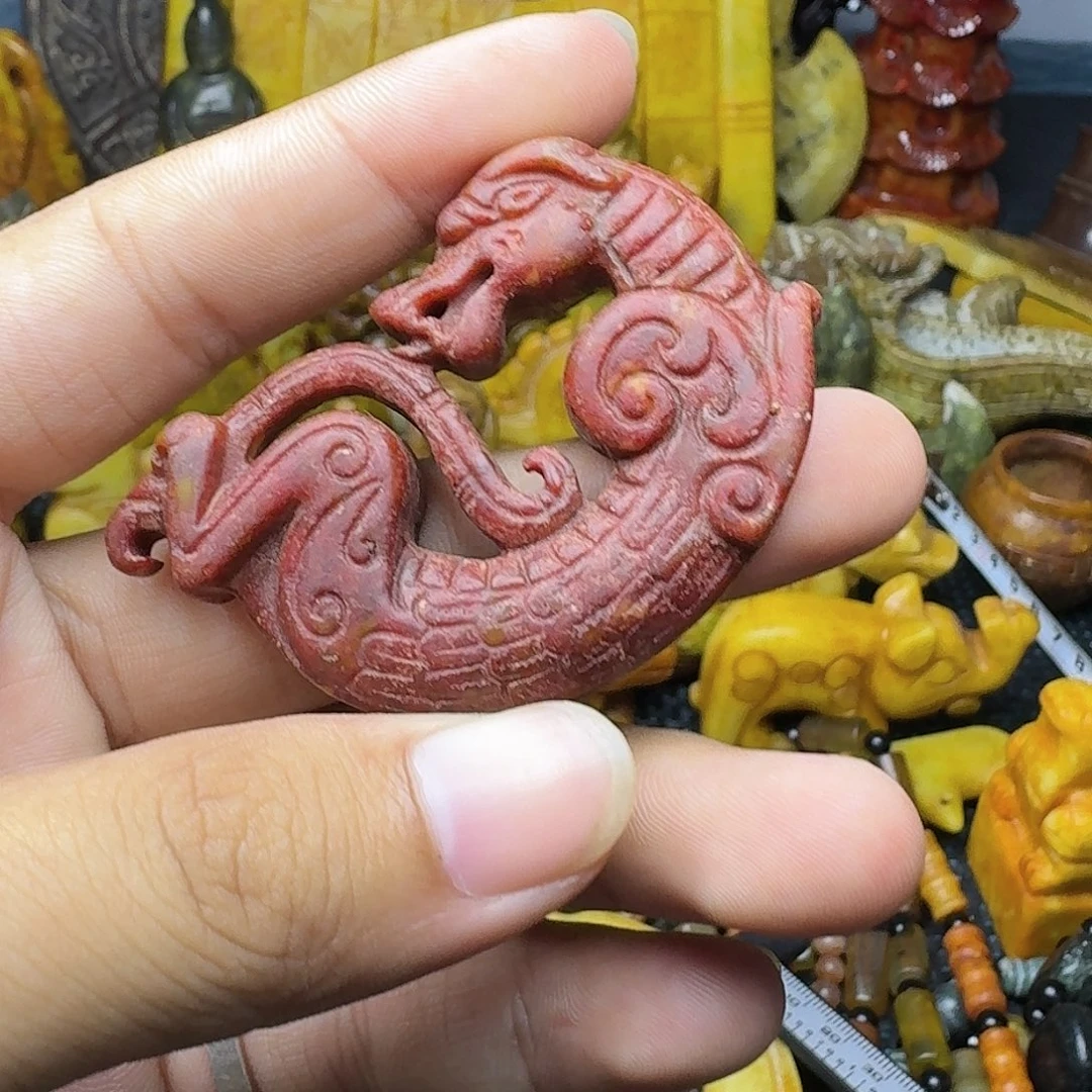 白玉菩提吊坠。。63