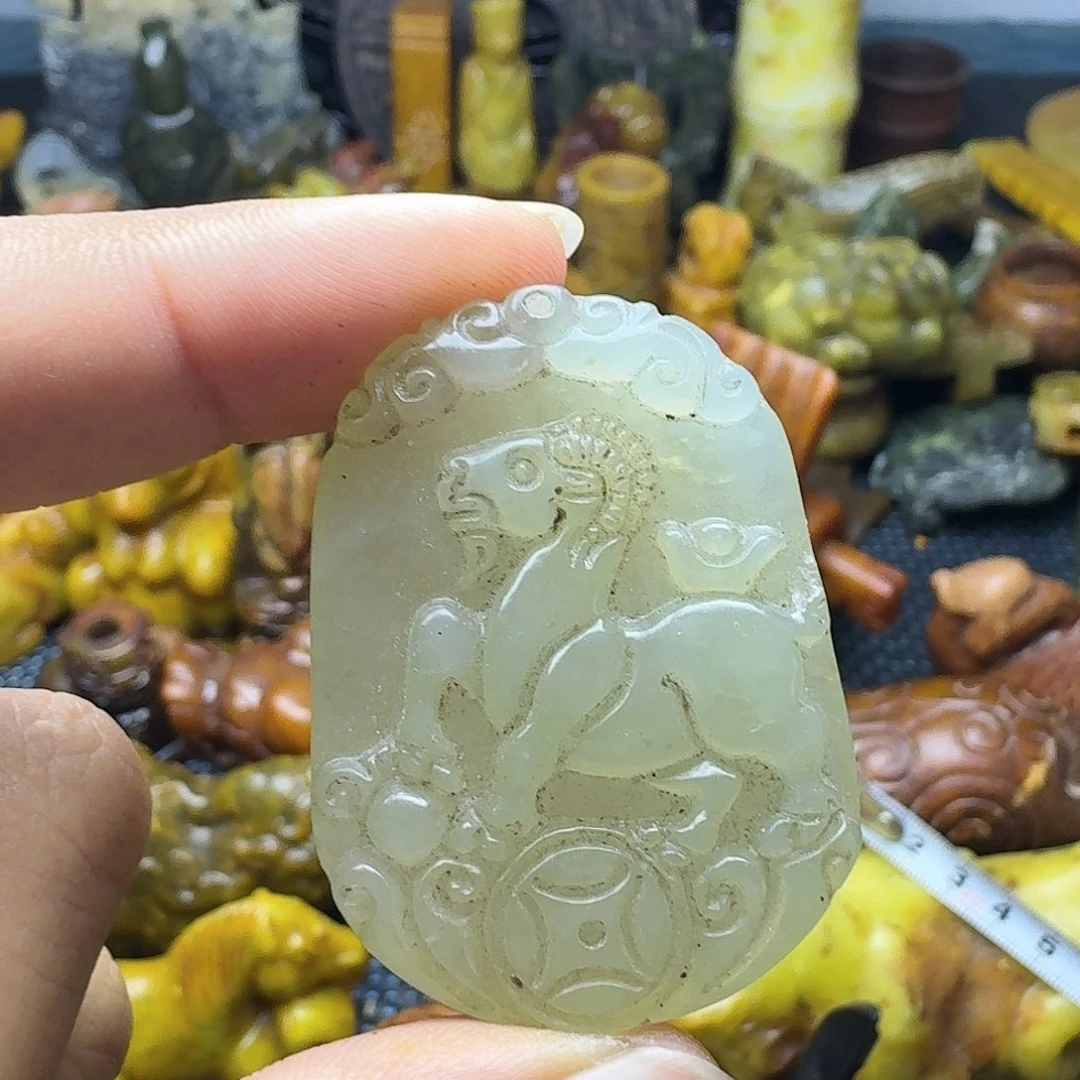 白玉菩提吊坠。。132
