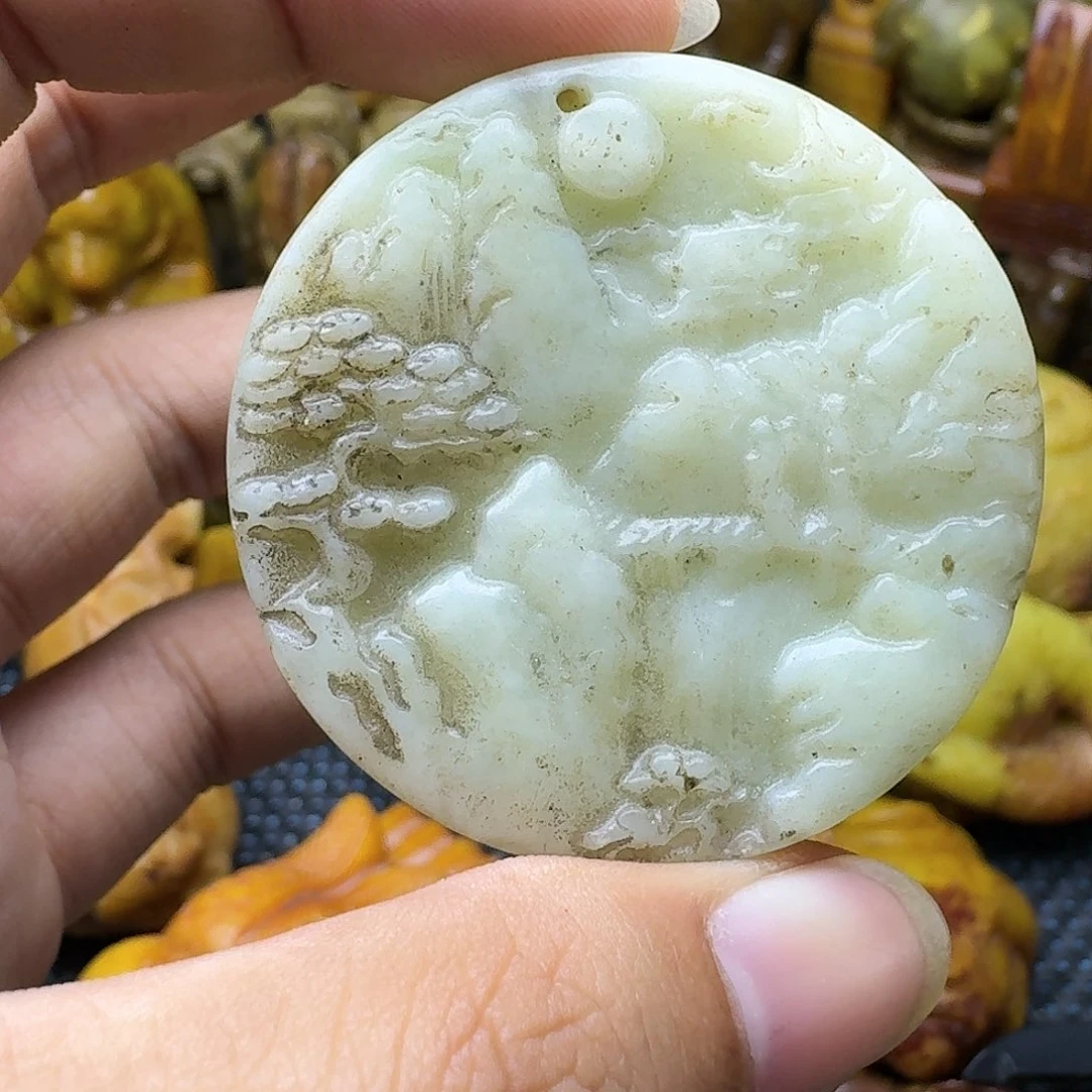 白玉菩提吊坠。。99