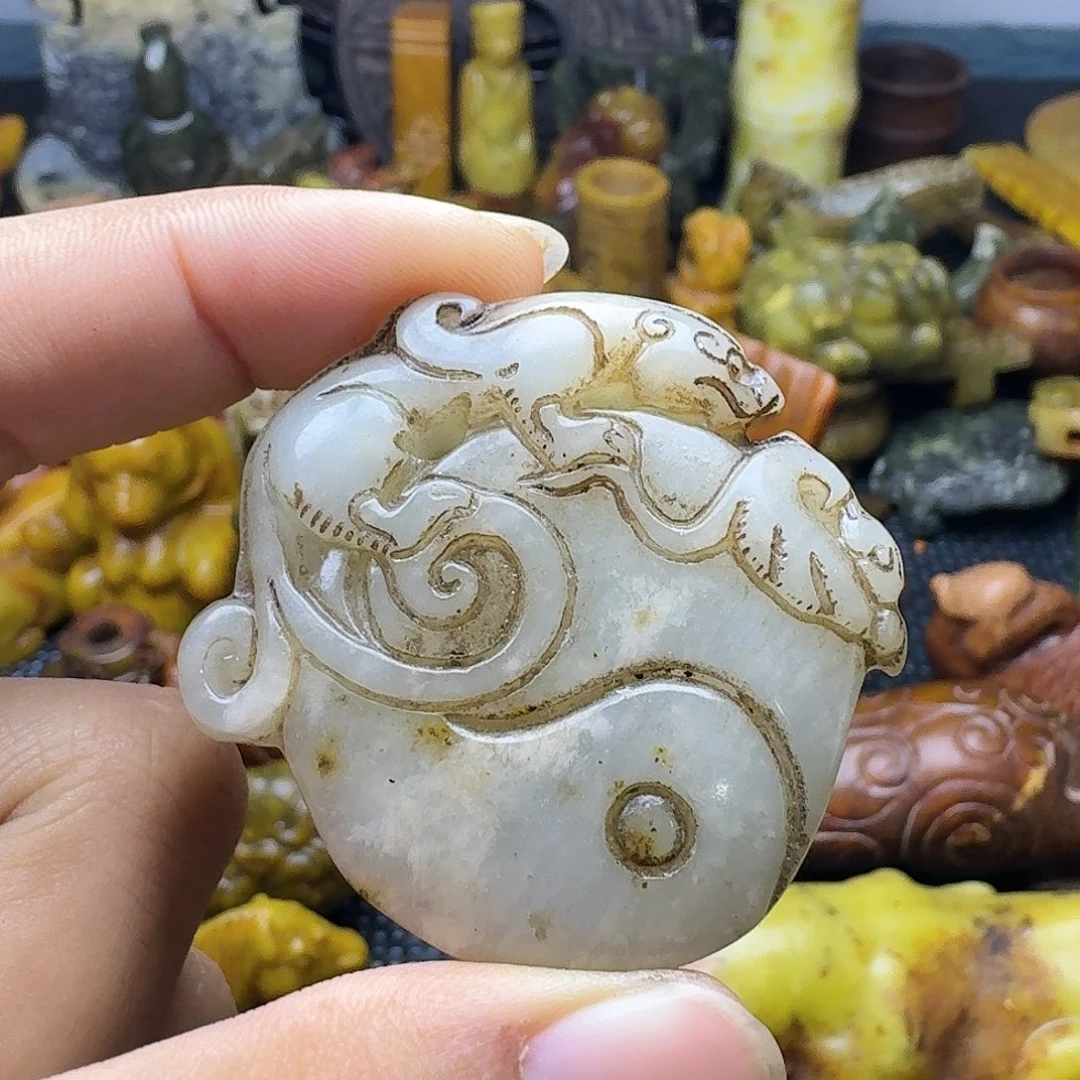 白玉菩提吊坠。。128