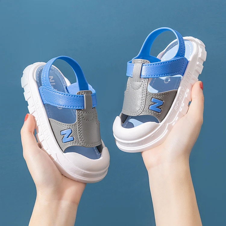 包头儿童拖鞋运动夏季女童男童沙滩鞋浴室内防滑软底卡通宝宝凉拖