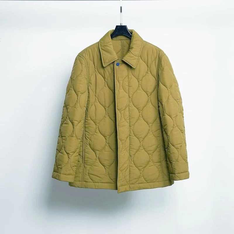 明星同款棉衣棉服外套女中长款翻领高级感宽松外套2024秋冬季