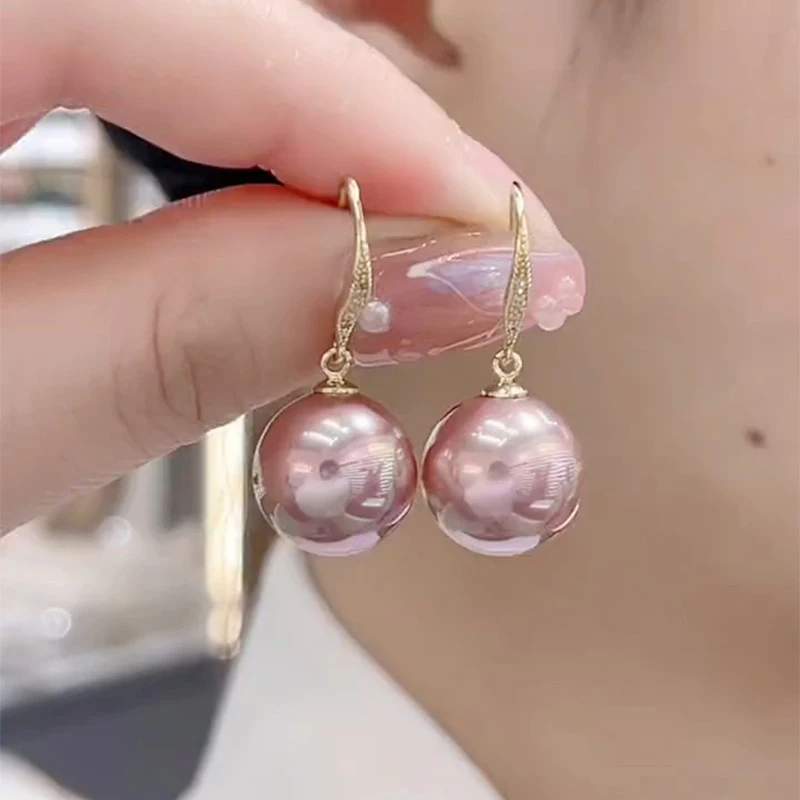 铜合金仿珍珠耳饰 时尚精致气质百搭珠子耳环W076