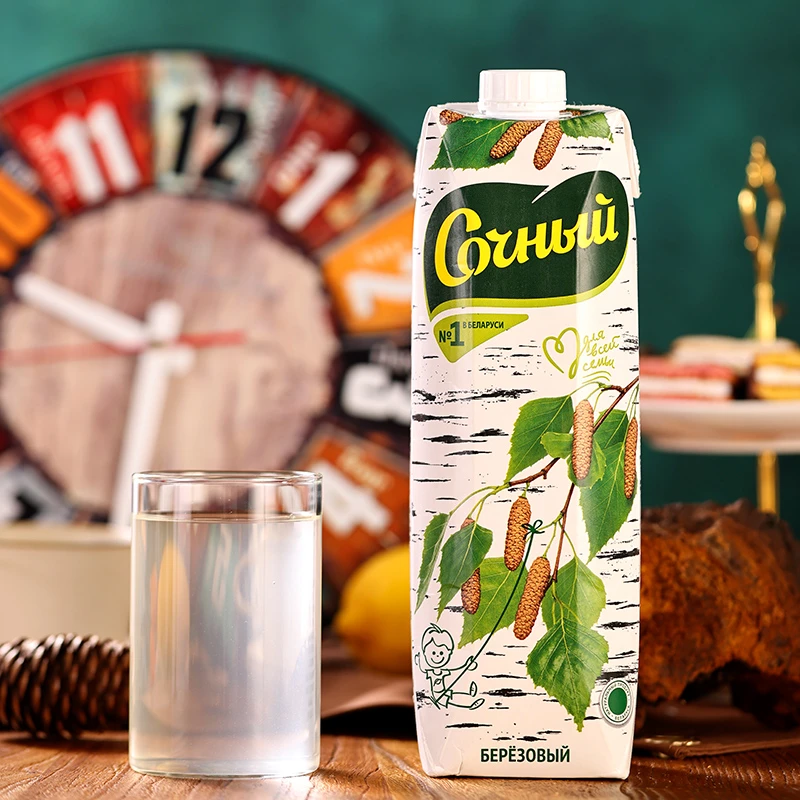 白俄罗斯进口寒潮牌桦树汁1L【到手两瓶】