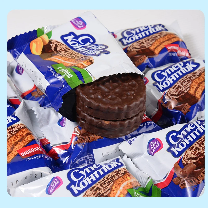 KONTI康吉花生三明治醇香巧克力饼干吃货网红零食品散装称重