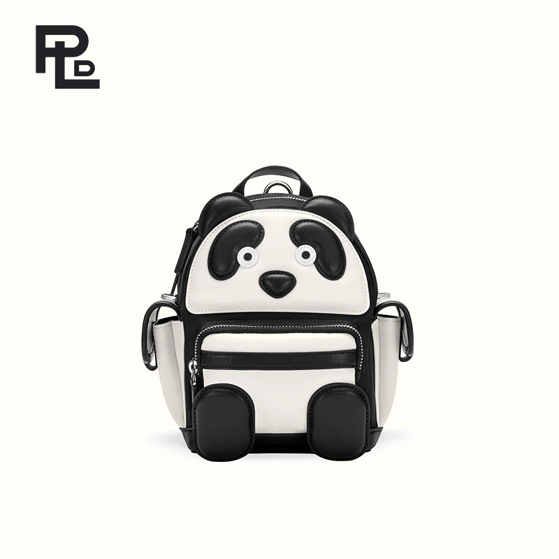 保兰德PLD【轻奢高级】可爱大熊猫双肩背包小号轻便设计大容量学生