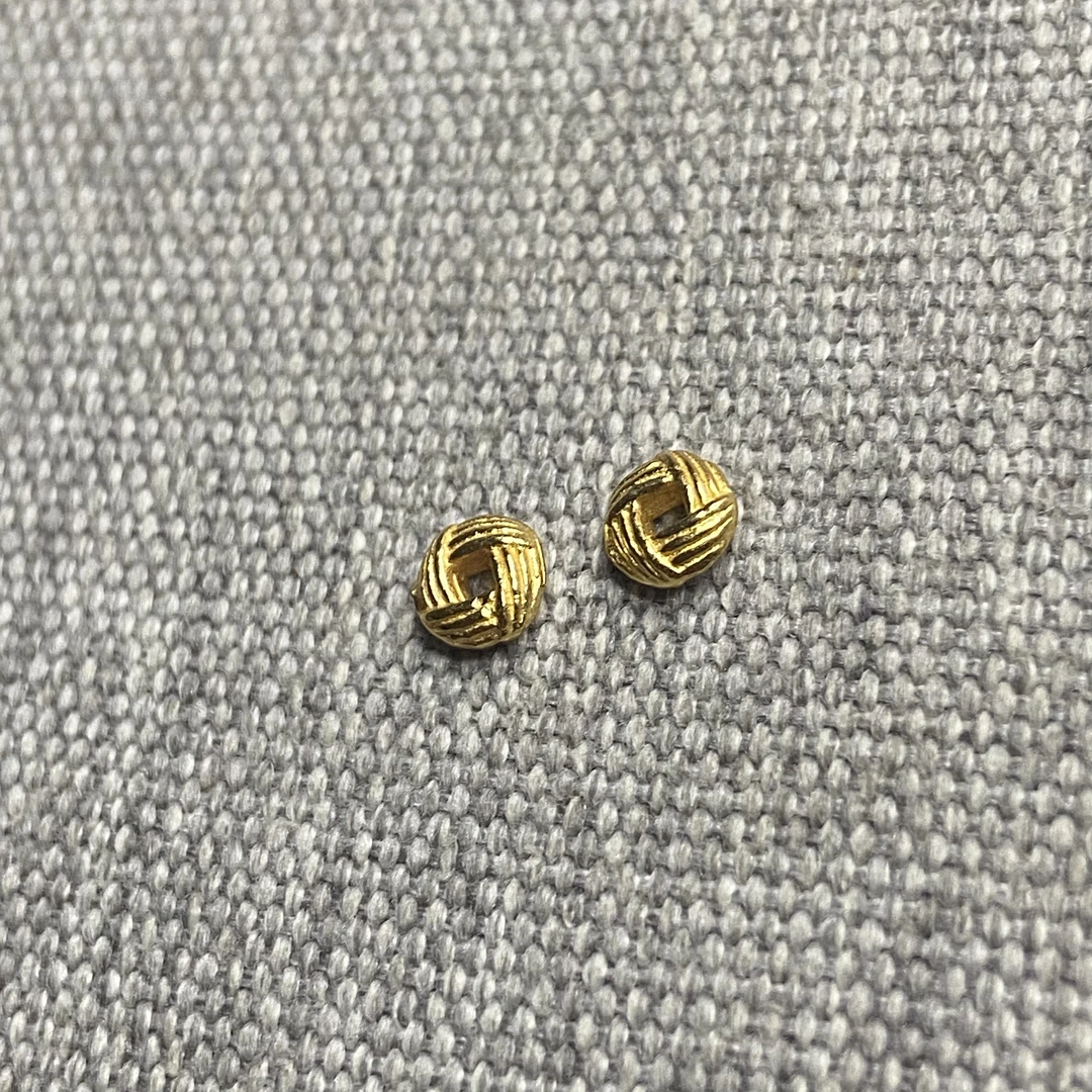 925银银制品 飞碟款隔珠万能轴搭配配饰一对