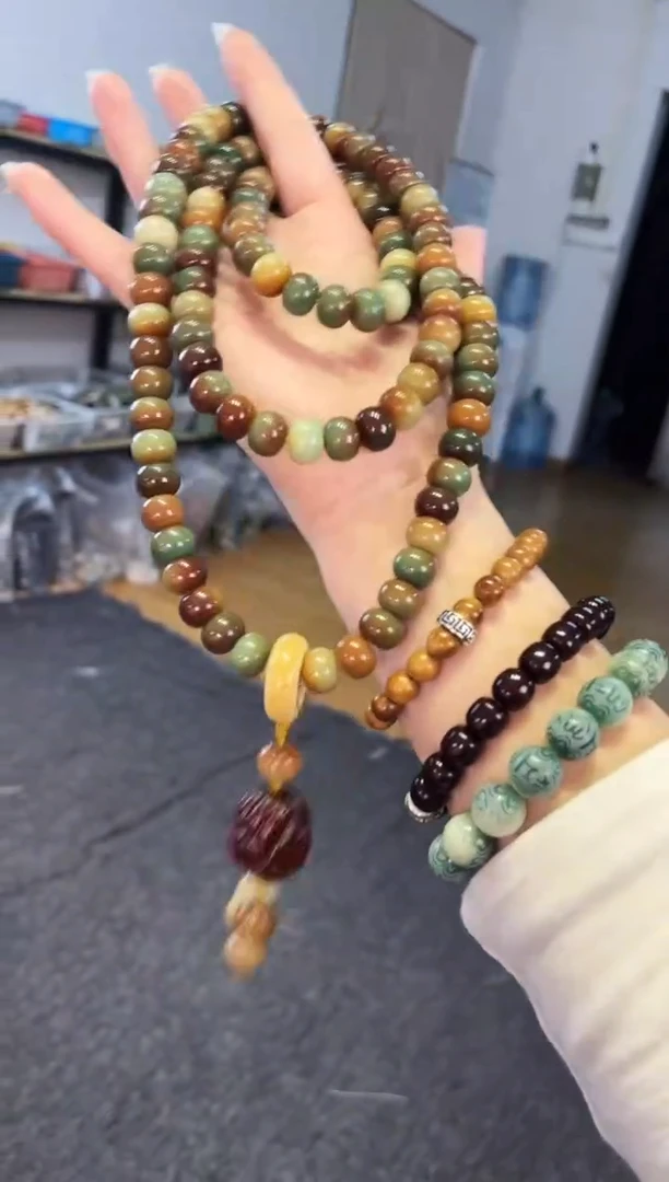 【闪购商品】白玉菩提吊坠  12mm敦煌苹果佛手108颗