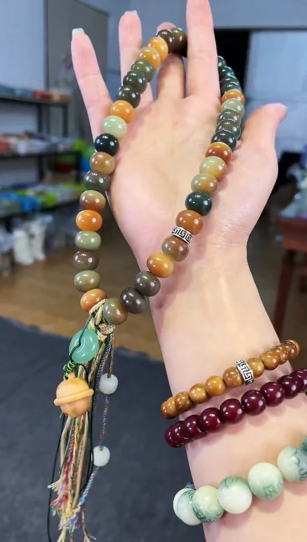 【闪购商品】白玉菩提吊坠 13mm敦煌藏式手持