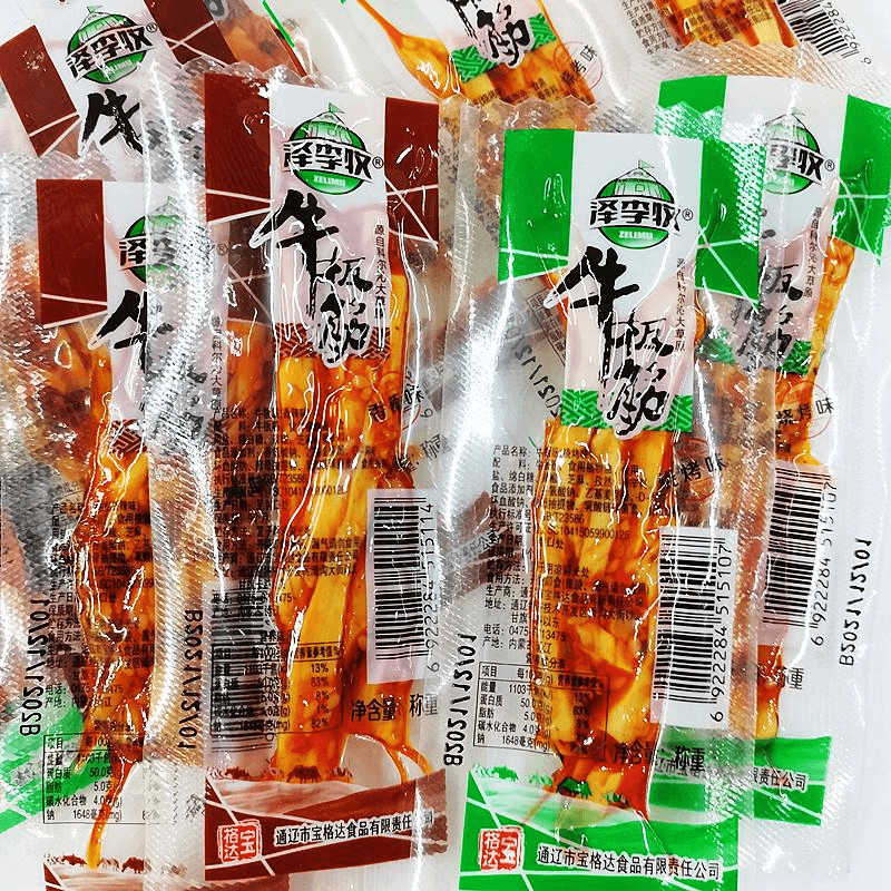 牛板筋泽李牧香辣味散装独立小包装烧烤麻辣小零食内蒙古特产笋1g