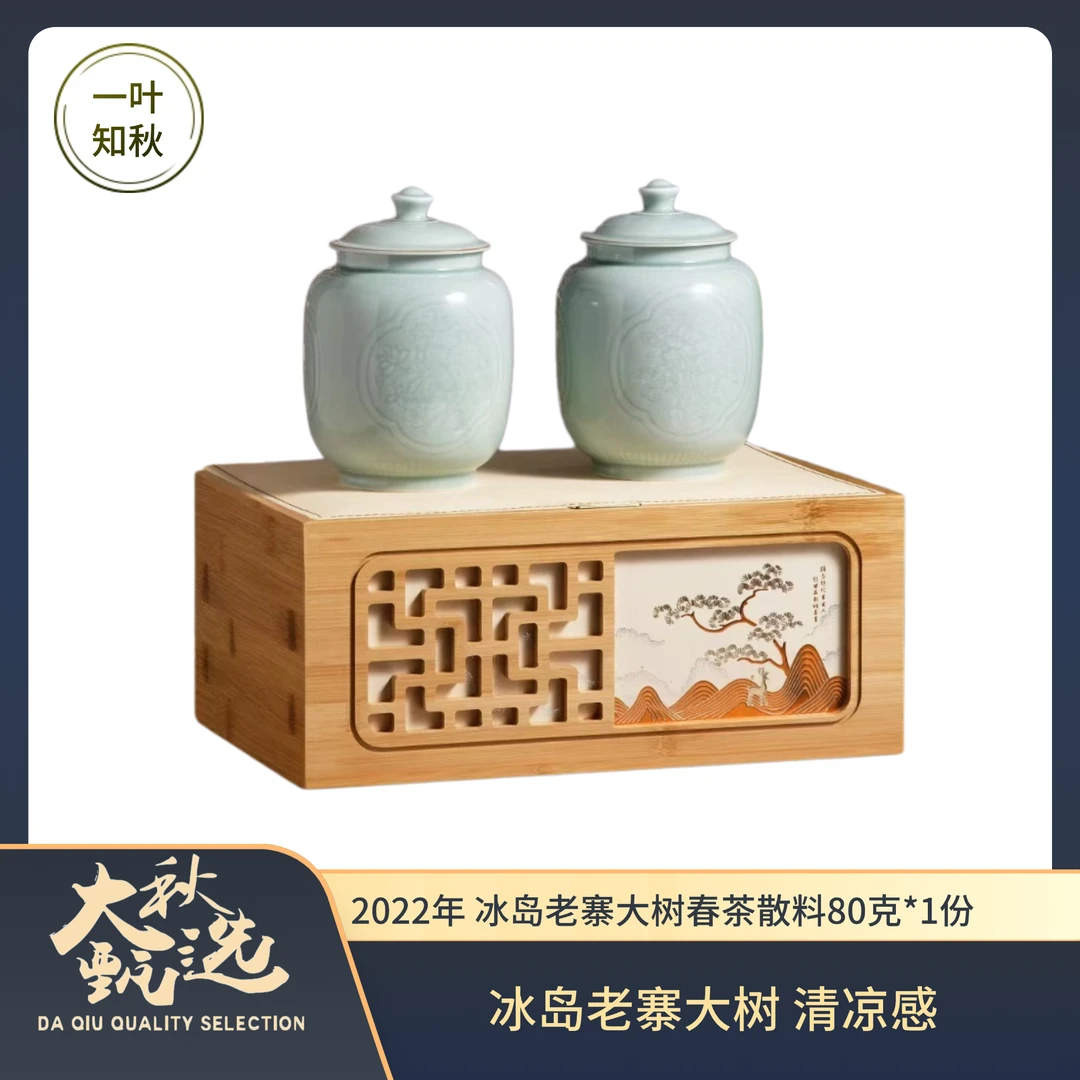 2022年 冰岛老寨核心产区 大树春茶40克*2罐/份 普洱茶生茶散茶