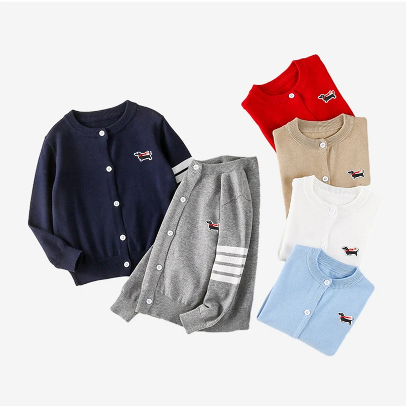 【TB开衫】纯棉亲子装春款TB针织开衫