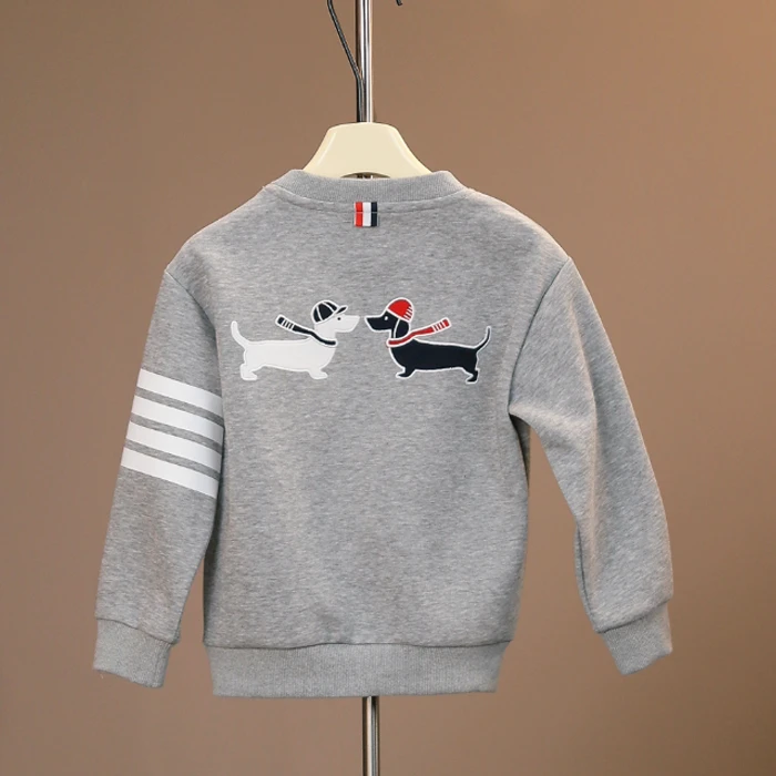 童装TB鸳鸯刺绣腊肠狗长袖秋冬款圆领新品男女童卫衣D355210